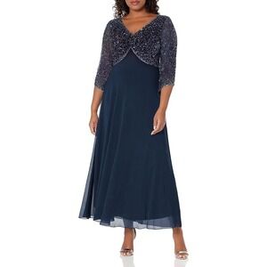 sachin and babi light blue dress Amazon.com: J Kara Women's 3/4 Floral Beaded Pop Over Gown Dress,  Navy/Luster/Grey, 10 : Clothing, Shoes & Jewelry